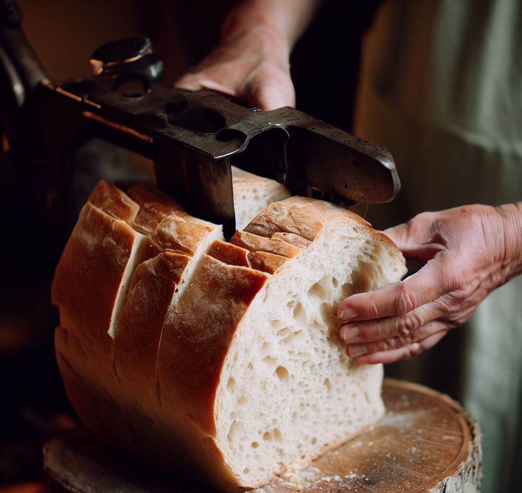 pâine de casă pe un tăietor
